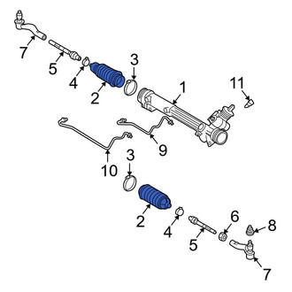 Lincoln OE - Rack and Pinion Bellows