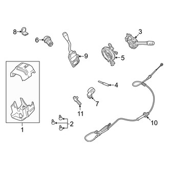 Lincoln OE - Steering Column - Shroud, Switches & Levers (Sedan)
