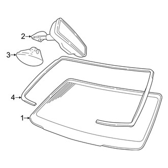 Lincoln OE - Windshield - Glass (Sedan)