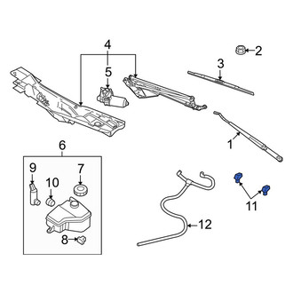 Lincoln OE - Front Windshield Washer Nozzle