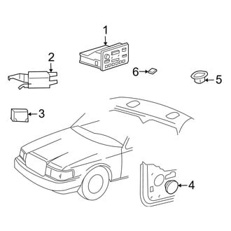 Lincoln OE - Instrument Panel - Sound System (Sedan)