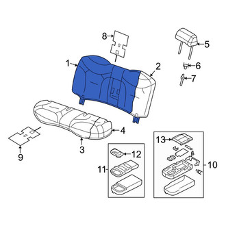 Lincoln OE - Rear Seat Back Cushion Cover