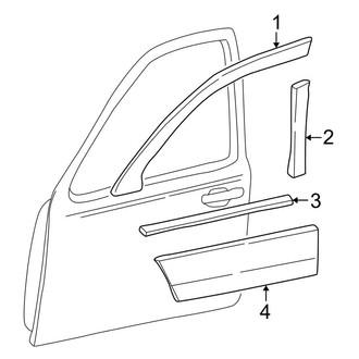 Lincoln OE - Front Door - Exterior Trim