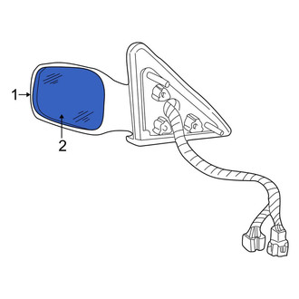 Lincoln OE - Front Left Door Mirror Glass