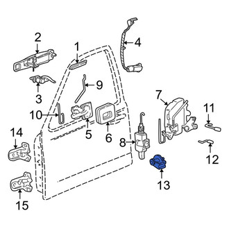 Lincoln OE - Rear Door Lock Striker Pin