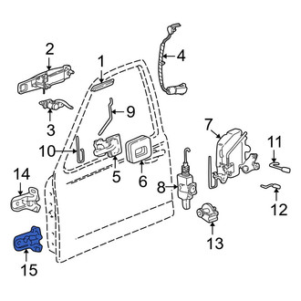 Lincoln OE - Front Lower Door Hinge