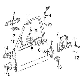 Lincoln OE - Front Door - Lock & Hardware (Sedan)