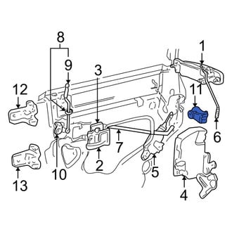 Lincoln OE - Rear Door Lock Striker Pin
