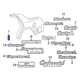 Lincoln OE - Rear Right Body Trim Molding