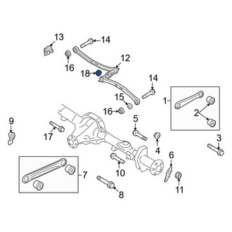 Lincoln OE - Upper Suspension Trailing Arm Nut