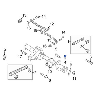 Lincoln OE - Upper Suspension Trailing Arm Nut