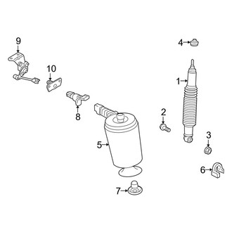 Lincoln OE - Rear Suspension - Shocks & Components (Sedan)