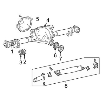 Lincoln OE - Rear Suspension - Axle Housing (Executive L / Signature L / Signature Limited Sedan Flex)