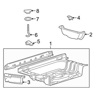 Lincoln OE - Rear Body & Floor - Rear Floor & Rails (Sedan)