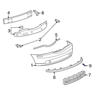 Lincoln OE - Rear Bumper Impact Absorber Clip
