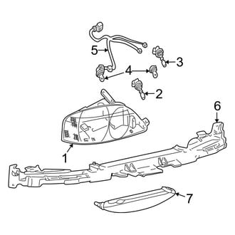 Lincoln OE - Front Lamps - Headlamp Components