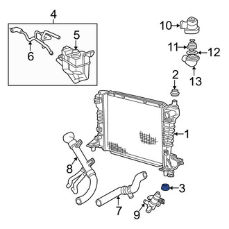 Lincoln OE - Lower Radiator Insulator