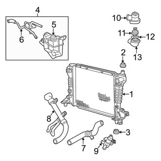 Lincoln OE - Cooling - Radiator & Components (3.0L)
