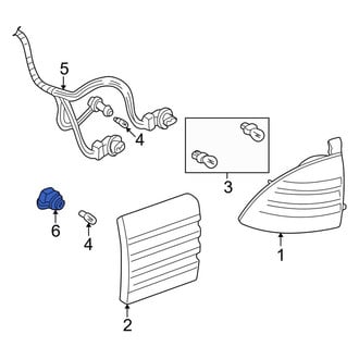Lincoln OE - Tail Light Socket