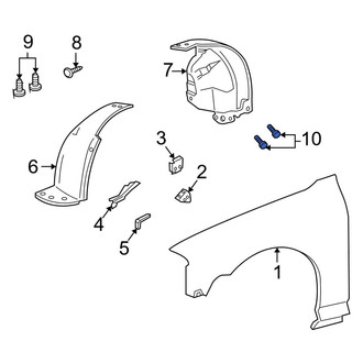 Lincoln OE - Rear Fender Liner Retainer