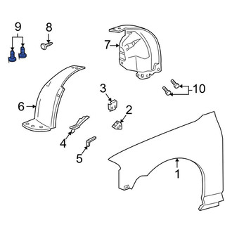 Lincoln OE - Lower Fender Liner Retainer