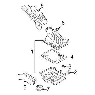 2004 Lincoln LS OEM Air Intake Parts | Filters — CARiD.com