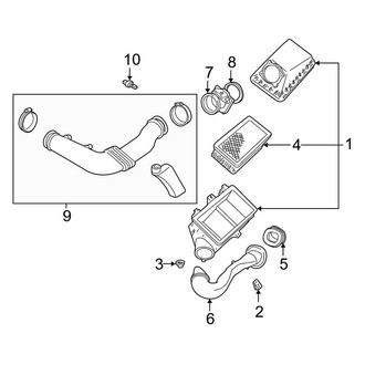 Lincoln OE - Engine - Air Intake (Base / LSE 3.9L)