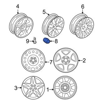 Lincoln OE - Wheel Lug Nut