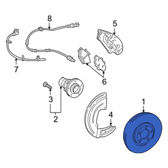 Lincoln OE - Front Disc Brake Rotor
