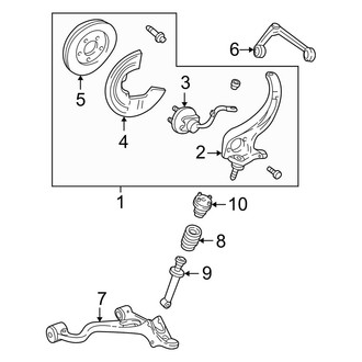 Lincoln OE - Front Suspension - Suspension Components