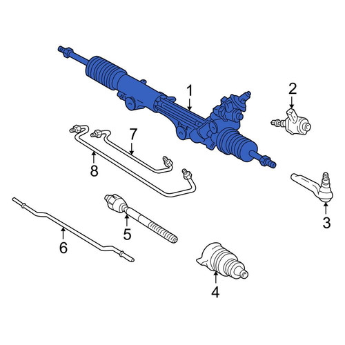 Lincoln OE XW4Z3504JBRM Rack and Pinion Assembly
