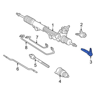 Lincoln OE - Right Outer Steering Tie Rod End
