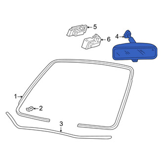 Lincoln OE - Front Interior Rear View Mirror