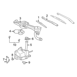 Lincoln OE - Windshield - Wiper & Washer Components