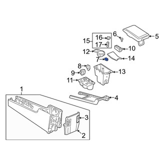 Lincoln OE - Center Center Console Latch
