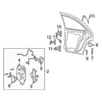 Lincoln OE - Rear Door - Lock & Hardware