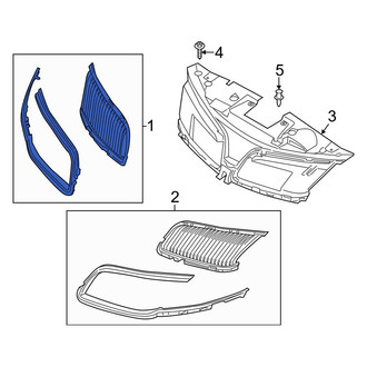 Lincoln OE - Front Right Upper Grille