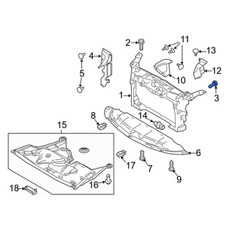 Lincoln OE - Front Upper Radiator Support Bracket