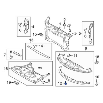 Lincoln OE - Quarter Panel Splash Shield Rivet