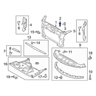 Lincoln OE - Radiator Support Panel Bolt