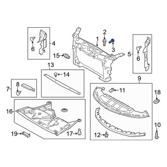Lincoln OE - Front Upper Radiator Support Bracket