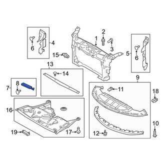 Lincoln OE - Front Radiator Support Access Cover