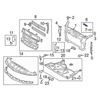 Lincoln OE - Front Radiator Support Access Cover