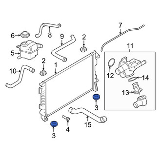 Lincoln OE - Upper Radiator Insulator