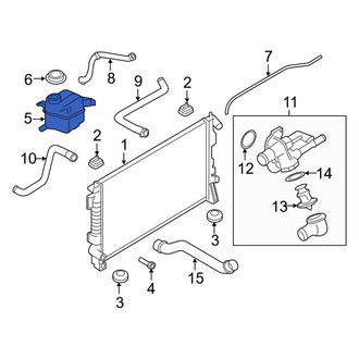 Lincoln OE - Front Engine Coolant Reservoir