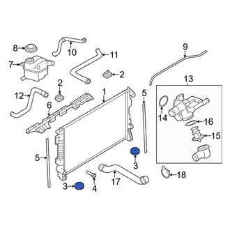 Lincoln OE - Lower Radiator Insulator