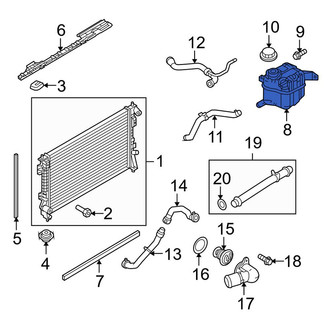 Lincoln OE - Front Engine Coolant Reservoir