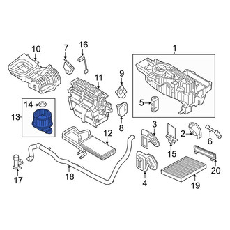 Lincoln OE - Front HVAC Blower Motor