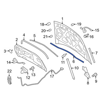 Lincoln OE - Rear Hood Seal
