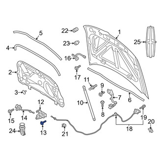 Lincoln OE - Hood Latch Bolt